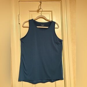 Athleta Teal Blue Crew Neck Top